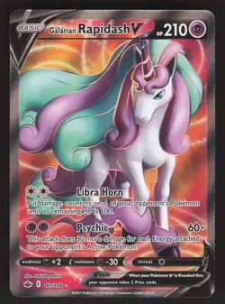 Galarian Rapidash V 167/198 Pokemon TCG Chilling Reign NM - Image 1