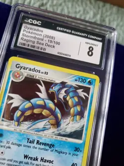 Pokemon TCG DP Stormfront Gyarados 19/100 Holo Theme Deck Exclusive CGC 8 - Image 3