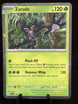 Zarude SVP199 Black Star Cosmos Holo Promo Destined Rivals Pokemon TCG NM - Image 1