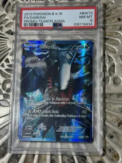 Darkrai Pokemon TCG Black Star Promos BW73 Holo Promo PSA 8 - Image 1
