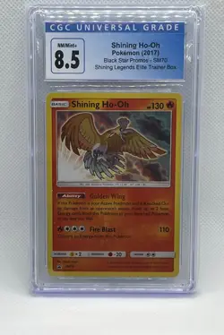 Pokemon Shining Ho-Oh SM Black Star Promo SM70 CGC Mint 8.5 - Image 1