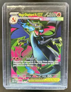 2025 Pokemon Phantasmal Flames Mega Charizard X ex Ultra Rare #109/094 - Image 1