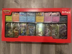 Pokemon Prismatic Evolutions Costco 8-Pack Mini Tins (Set of 8) - New - Image 1