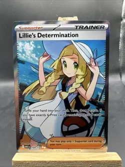 Lillie’s Determination 169/132 Full Art Trainer Mega Evolutions Pokemon TCG 🔥 - Image 1
