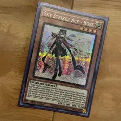 YuGiOh Sky Striker Ace Roze MP21-EN005 1st Edition Prismatic Secret Rare Konami - Image 2