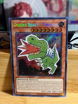 DOODLE BEAST - TYRANNO BLCR-EN033 Crystal Revenge 1st Edition Yu-Gi-Oh TCG NM - Image 1