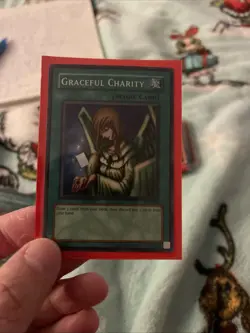 Yu-Gi-Oh Graceful Charity Super Rare Light-Played LP SDP-040 - Image 2