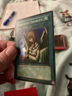 Yu-Gi-Oh Graceful Charity Super Rare Light-Played LP SDP-040 - Image 4