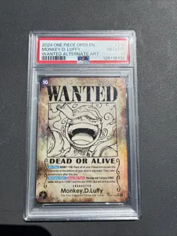 (1) PSA 10 2024 One Piece OP09 Emperors In The New World Wanted Monkey D Luffy - Image 1