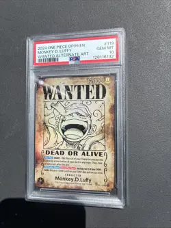 (1) PSA 10 2024 One Piece OP09 Emperors In The New World Wanted Monkey D Luffy - Image 2