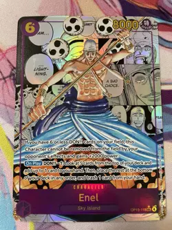 Enel (OP15-118) Manga Alternate Art Adventure on Kami’s Island One Piece TCG En - Image 5
