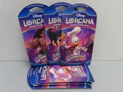 (6) Lot 2024 Disney Lorcana Shimmering Skies Sealed Sleeved Booster Pack - Image 1