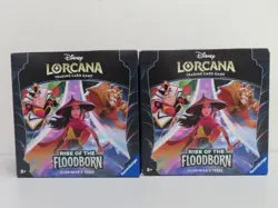 (2) Lot 2023 Disney Lorcana Rise of the Floodborn Illumineer's Trove Sealed Box - Image 1