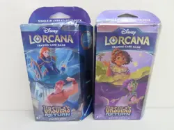 (2) Lot 2024 Disney Lorcana Ursula's Return Starter Deck Box ***Damaged*** - Image 1