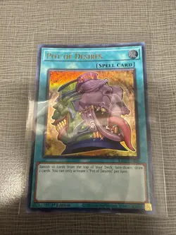 YUGIOH Pot of Desires : RA01-EN056 : UR 1st-ED NM - Image 1