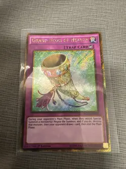 Yugioh Grand Horn of Heaven PGL3-EN040 1st Edition Gold Secret Rare Holo - NM💎 - Image 1