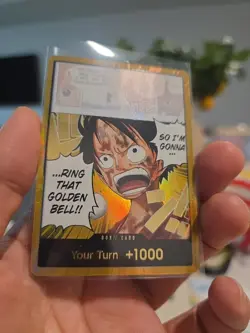 One Piece CG - DON!! Card (Luffy) (Gold) - Adventure on Kami's Island OP15-EB04 - Image 1