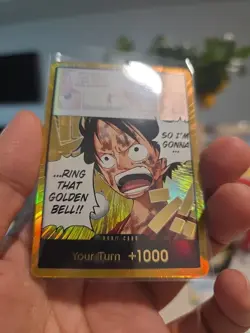 One Piece CG - DON!! Card (Luffy) (Gold) - Adventure on Kami's Island OP15-EB04 - Image 2