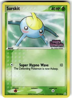 Pokemon Card - Surskit Holon Phantoms Stamped 82/110 Reverse Holo NM - Image 1