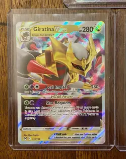 Pokemon TCG 5 Card NM Lot Lugia Giratina V And Vstar - Image 5