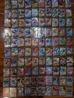 Lot of 100 Full Art V, VMax, EX and GX Cards - All Unique Pokemon! - Image 1