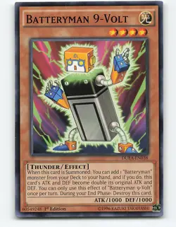 Batteryman 9-Volt #DUEA-EN038 1st Edition Yugioh Card - Image 1