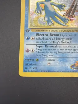 1st Edition Misty's Golduck 12/132 Gym Challenge Holo Vintage Pokemon Card - Image 5