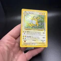Raichu 16/130 Base Set 2 Holo Pokemon Vintage Card HP/DMG -j - Image 4