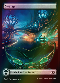 MTG Swamp (274) Full Art Foil ** Aetherdrift ** English (NM) - Image 1