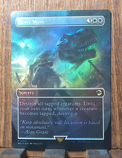 💕✨MTG Don't Move ( Borderless FOIL ) LCI Jurassic World Collection NM❤ - Image 1