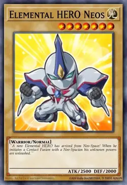 BLMM-EN003 Elemental HERO Neos Chibi Art Starlight Rare YuGiOh Preorder - Image 1