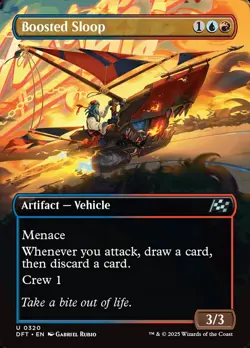 MTG Boosted Sloop Borderless ** Aetherdrift ** English (NM) - Image 1