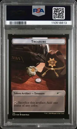 2020 MTG SECRET LAIR DROP TREASURE TOKEN-153/WALKER TOKEN-152 PSA 10 - Image 2