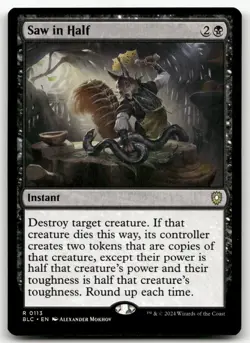 Saw in Half #113 (NM) Bloomburrow BLC Magic MTG - Image 1