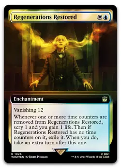 Regenerations Restored (Extended Art) (Surge Foil) #1026 NM Doctor Who Magic MTG - Image 1