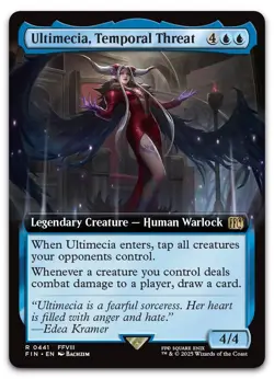 Ultimecia, Temporal Threat (Extended Art) #441 (NM) Final Fantasy FIN Magic MTG - Image 1
