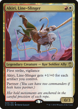 Akiri, Line-Slinger #26 (Foil) (MP) Commander 2016 C16 Magic MTG - Image 1