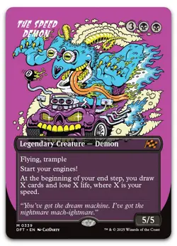 The Speed Demon (Borderless) #339 (NM) Aetherdrift DFT Magic MTG - Image 1