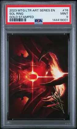 2023 MTG THE LORD OF THE RINGS: TALES OF MIDDLE-EARTH ART SERIES SOL RING PSA 9 - Image 1