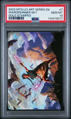 2023 MTG THE LOST CAVERNS OF IXALAN ART SER #7 WARDEN OF THE INNER SKY PSA 10 - Image 1