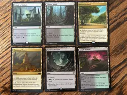 MTG golgari (green black) - Utility Land Lot - x6 NM regular MTG Commander - Image 1