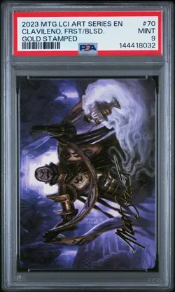2023 MAGIC THE GATHERING GOLD STAMPED #70 CLAVILENO, FIRST OF THE BLESSED PSA 9 - Image 1