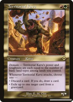 Territorial Kavu (Retro Frame) [MH2 - 425] - NM [Foil] TCG MTG - Image 1