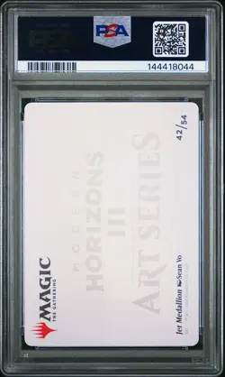 2024 MTG MODERN HORIZONS 3 ART SERIES GOLD STAMPED #42 JET MEDALLION PSA 10 - Image 2
