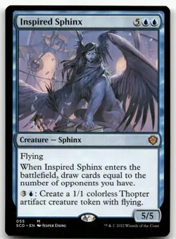 Inspired Sphinx #55 (NM) Starter Commander SCD Magic MTG - Image 1