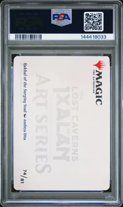 2023 MTG THE LOST CAVERNS OF IXALAN ART SER HAKBAL OF THE SURGING SOUL PSA 10 - Image 2
