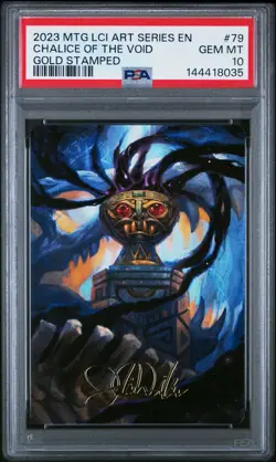 2023 MTG THE LOST CAVERNS OF IXALAN ART SERIES #79 CHALICE OF THE VOID PSA 10 - Image 1