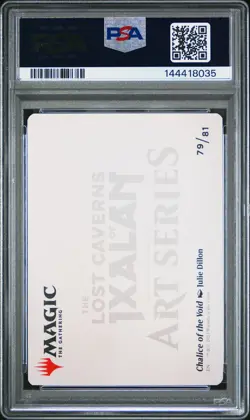 2023 MTG THE LOST CAVERNS OF IXALAN ART SERIES #79 CHALICE OF THE VOID PSA 10 - Image 2
