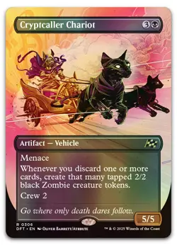 Cryptcaller Chariot (Borderless) #306 (Foil) (NM) Aetherdrift DFT Magic MTG - Image 1