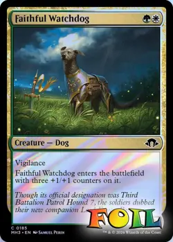 Faithful Watchdog 0185 MTG Modern Horizons 3 Common NP Foil - Image 1